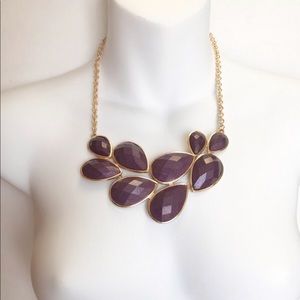 Gold and purple necklace